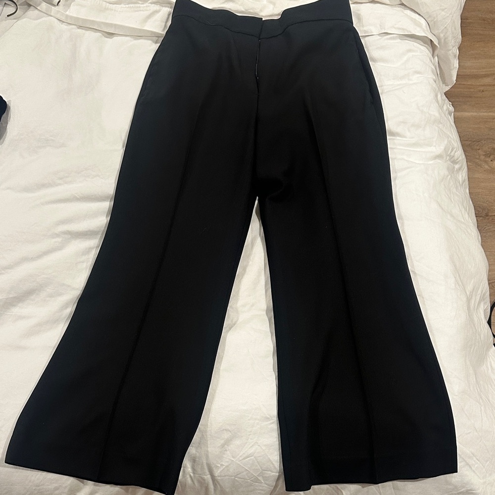 Rebecca Taylor Black Wide-Leg Trousers